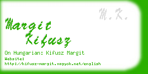 margit kifusz business card